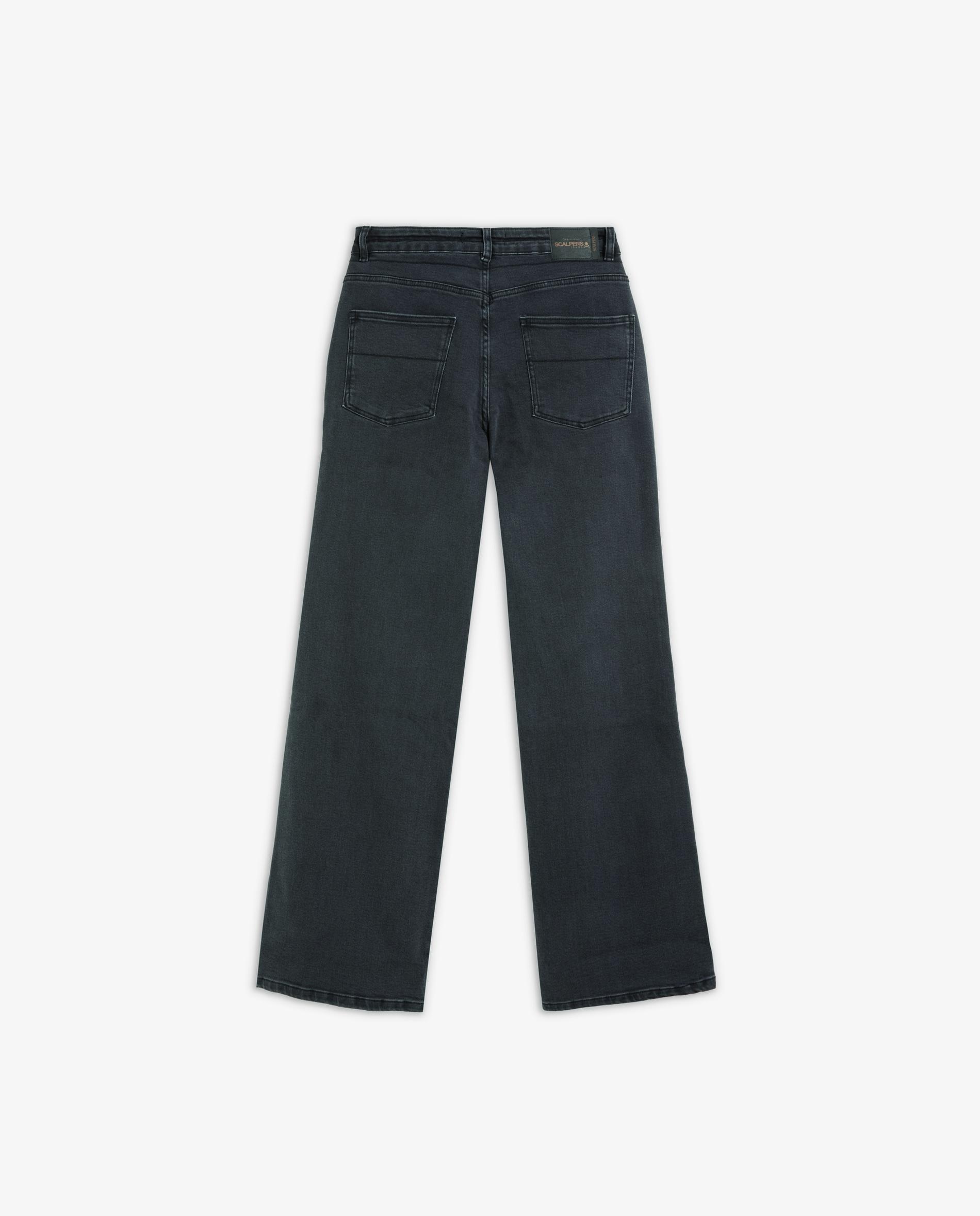 Jeans Bootcut Ligeiramente Elásticos Preto-5