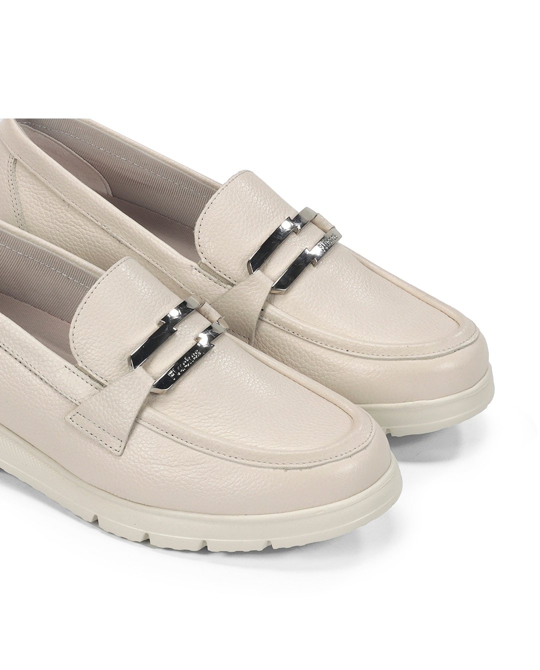 Mocassins Fabricados em Pele Castanho-6