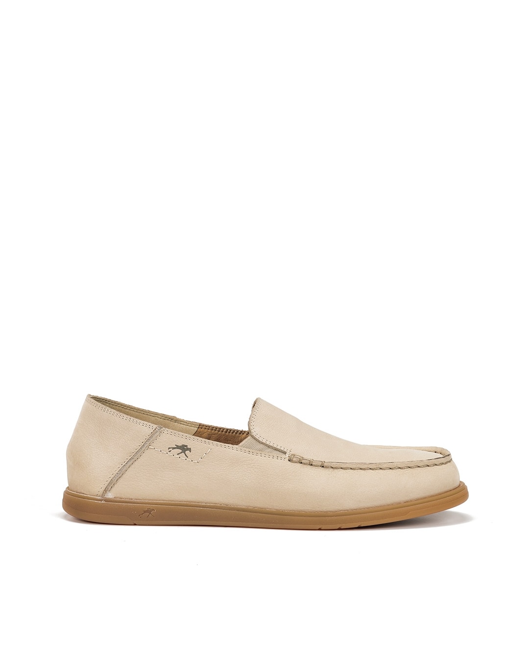 Mocassins Fabricados em Nobuck Branco-1