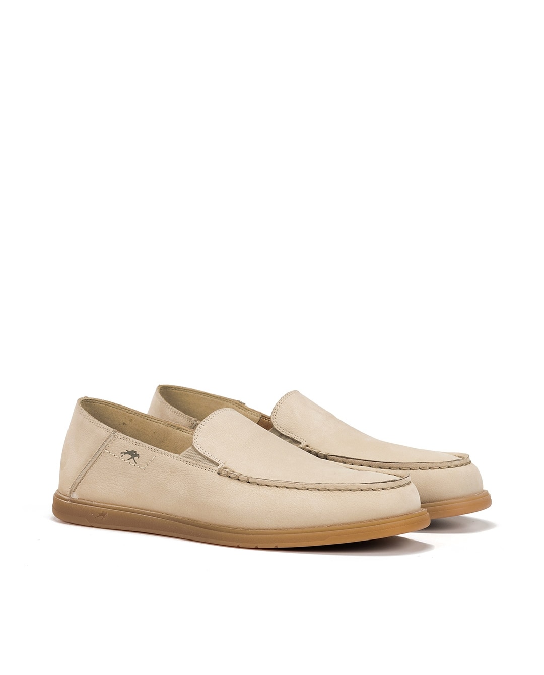 Mocassins Fabricados em Nobuck Branco-2