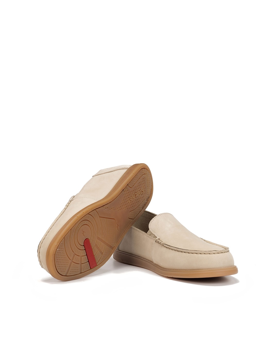 Mocassins Fabricados em Nobuck Branco-4