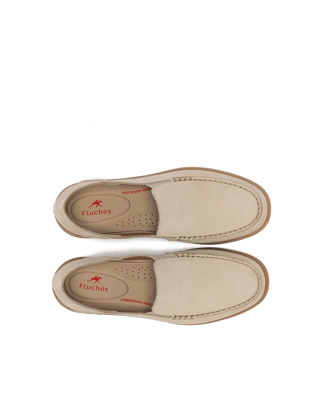 Mocassins Fabricados em Nobuck Branco-5
