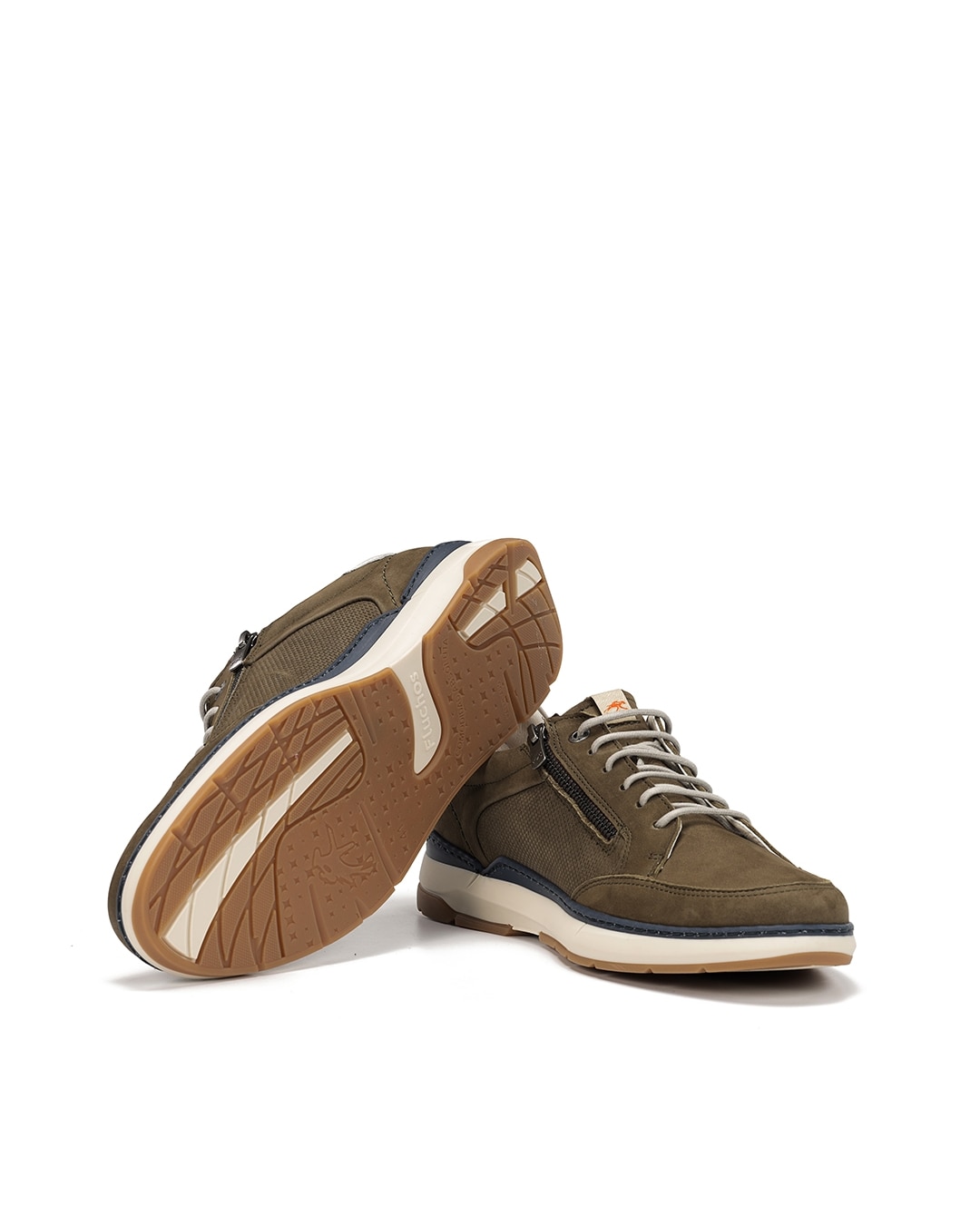Sapatos de Cordões Fabricados em Nobuck Verde-4