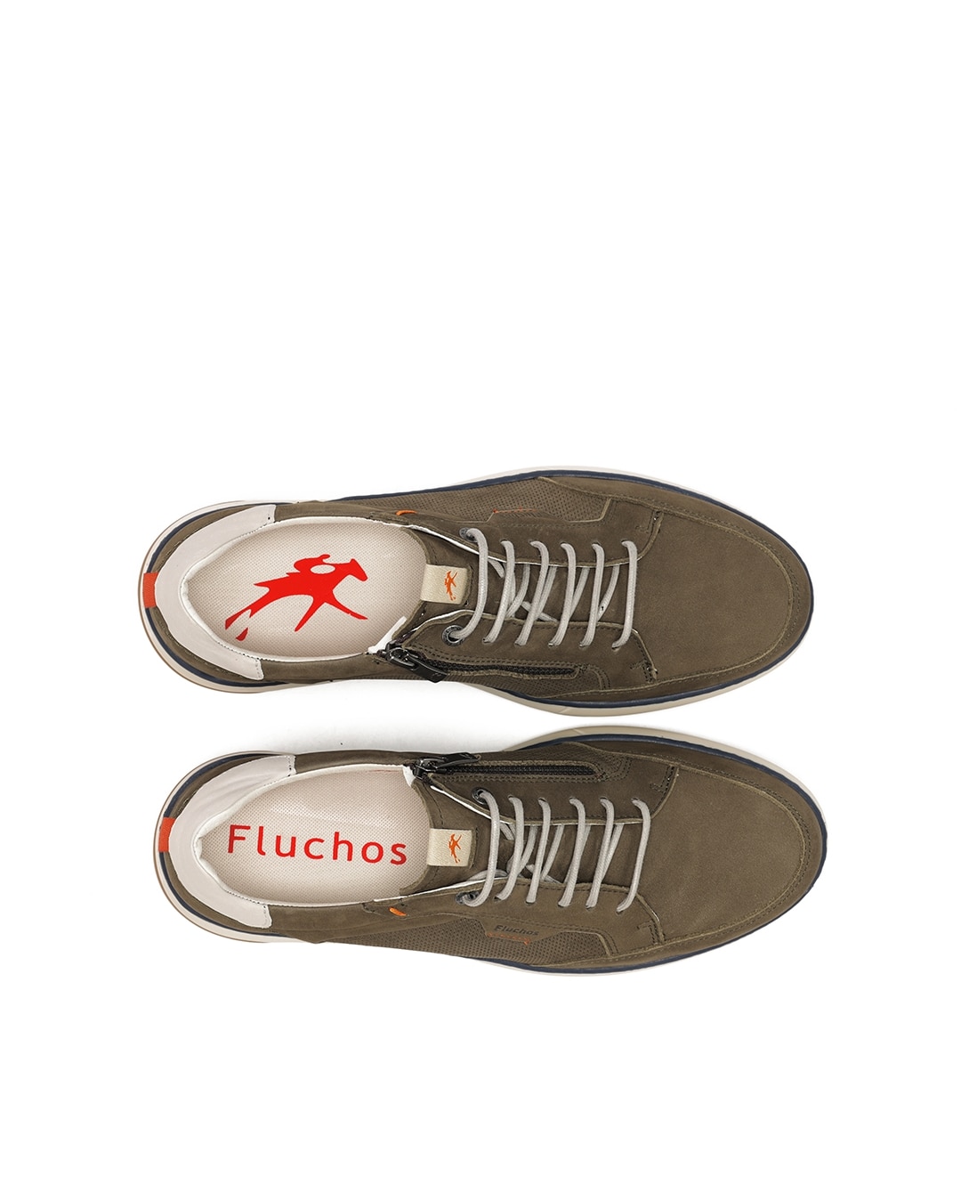 Sapatos de Cordões Fabricados em Nobuck Verde-5