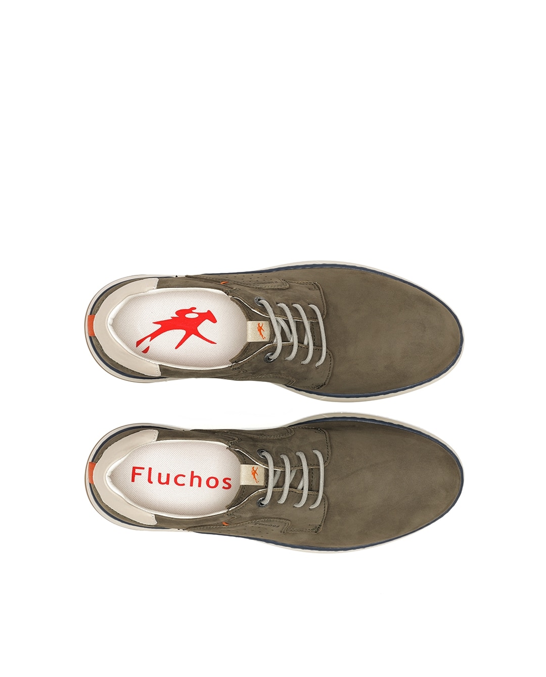 Sapatos de Cordões Fabricados em Nobuck Verde-5