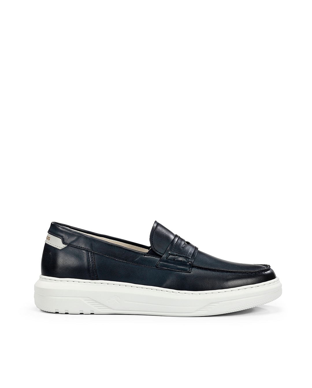 Mocassins Fabricados em Pele Azul-1