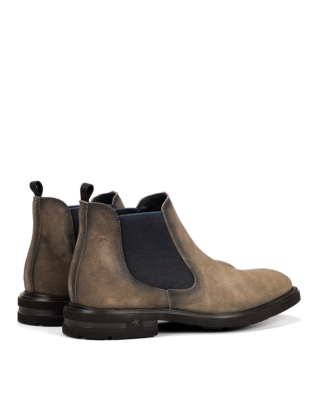 Botins Fabricados em Camurça Castanho-3