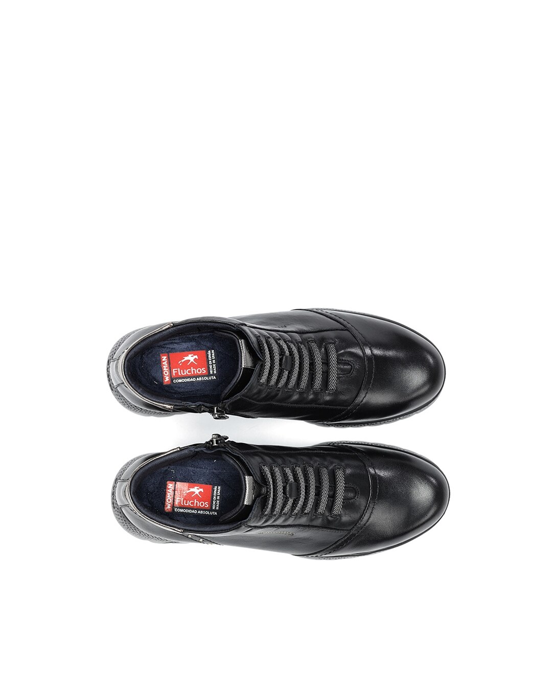 Botins Fabricados em Pele Preto / Crómio-5