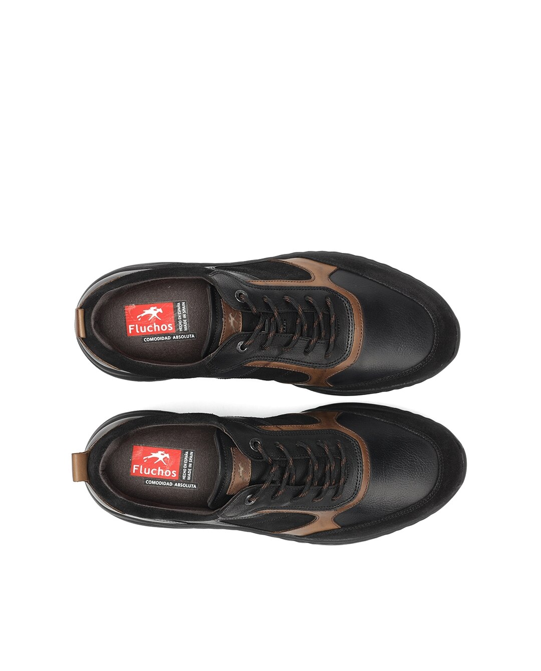 Sapatos de Cordões Fabricados em Nobuck Preto-5