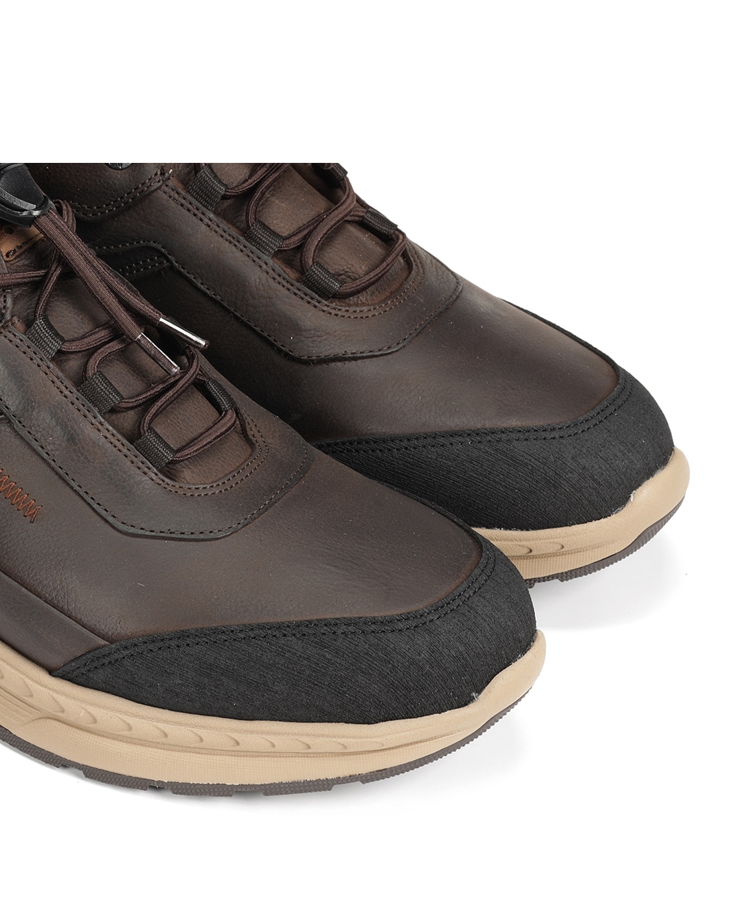 Botas Fabricadas em Impermeável Castanho-escuro-6