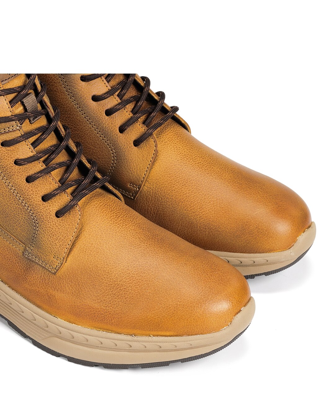 Botas Fabricadas em Nobuck Amarelo-4