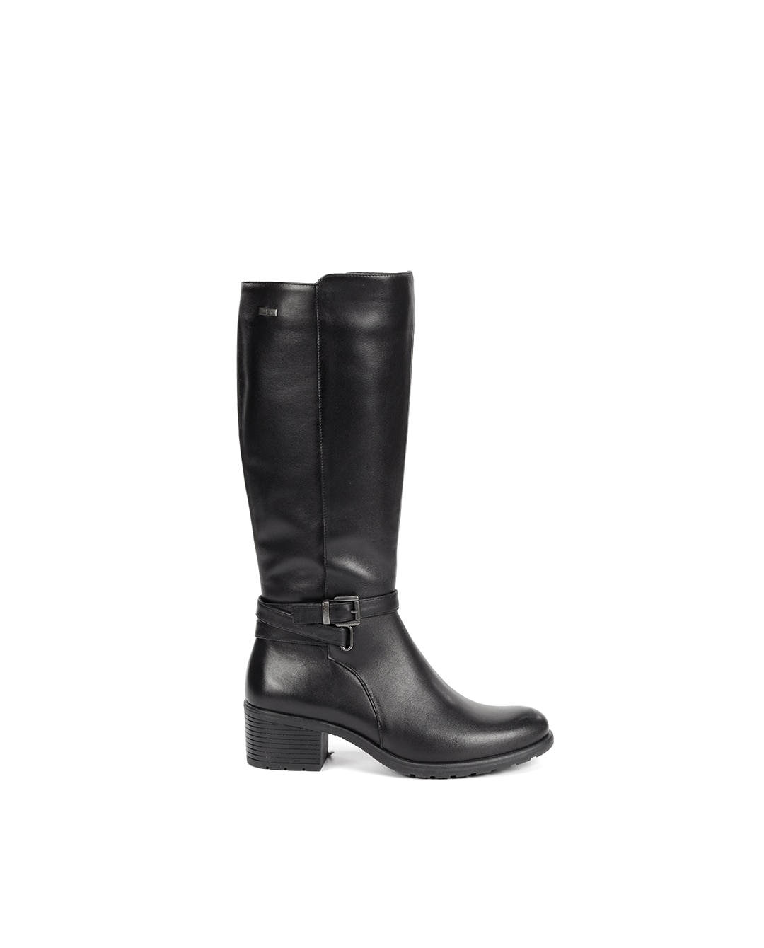 Botas Fabricadas em Pele Preto-1