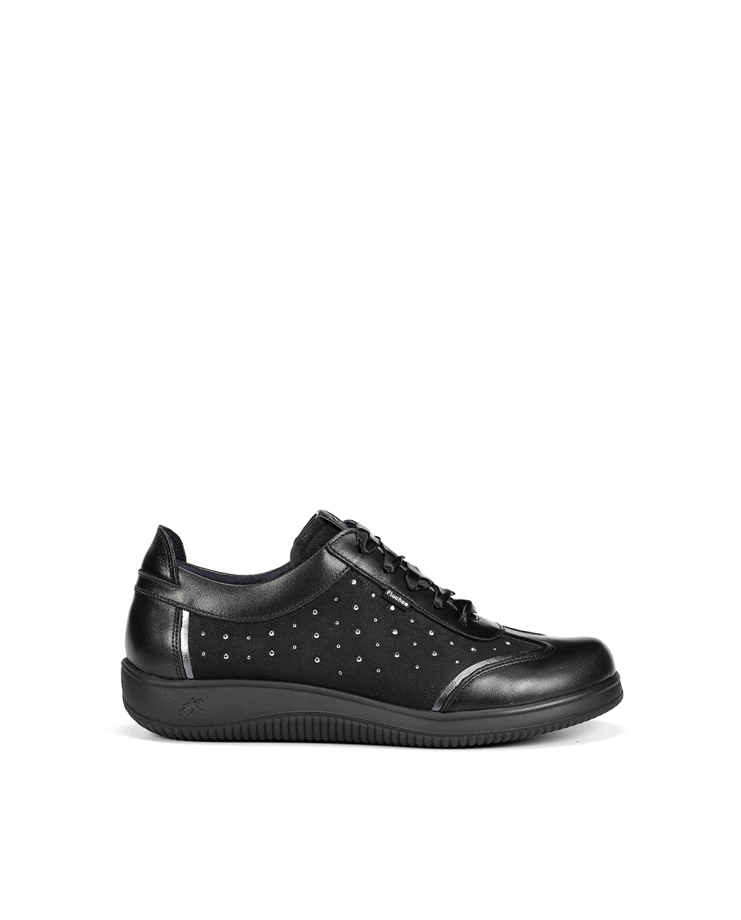 Sapatos de Cordões Fabricados em Pele Cinzento-escuro-1
