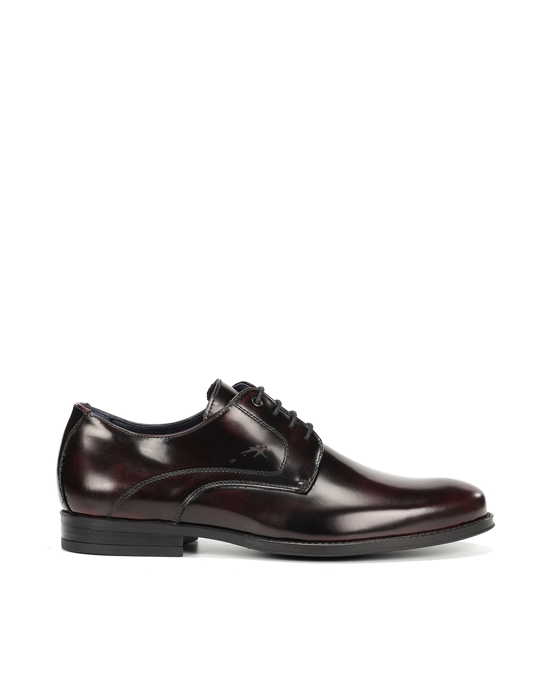 Sapatos de Cordões Fabricados em Pele Vermelho-1