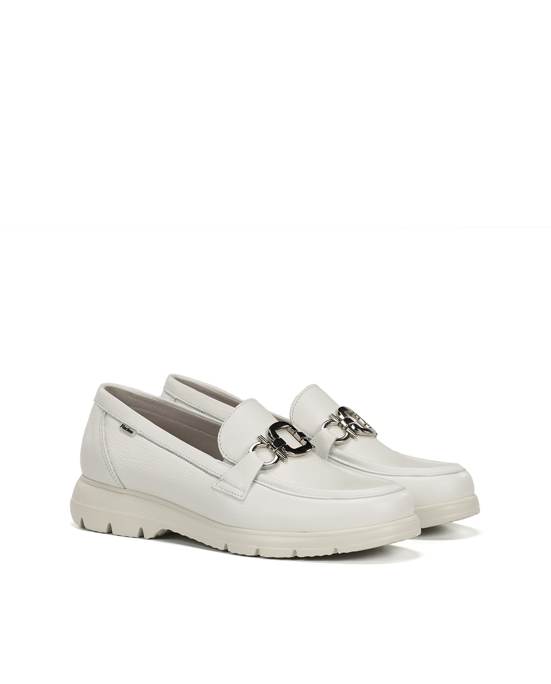 Mocassins Fabricados em Pele Branco-2