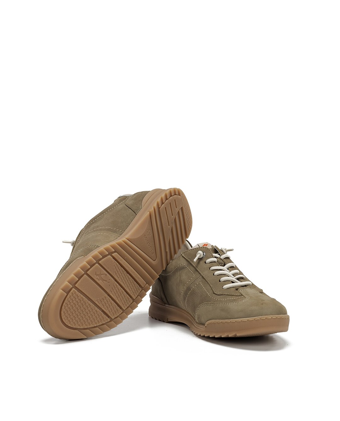 Sapatos de Cordões Fabricados em Nobuck Verde-4