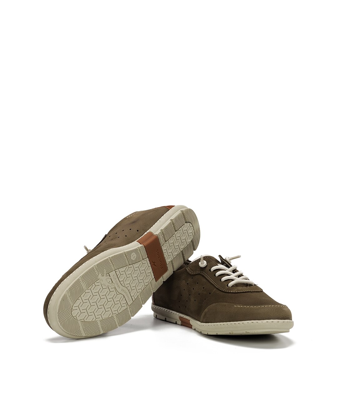 Sapatos de Cordões Fabricados em Nobuck Verde-4