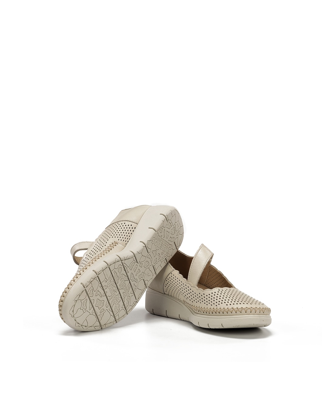 Sapatos de Salto Fabricados em Pele Castanho-6