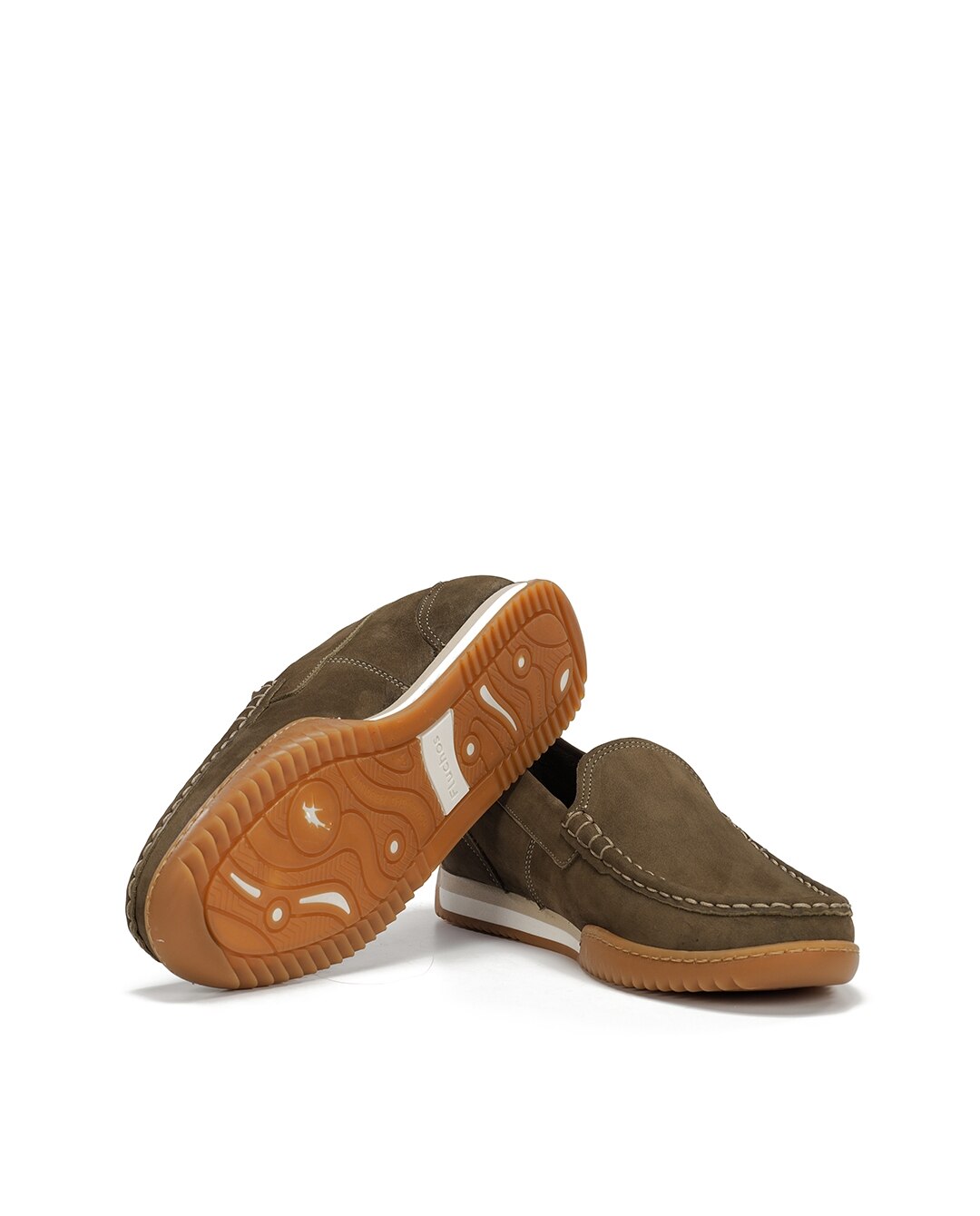 Mocassins Fabricados em Nobuck Verde-4