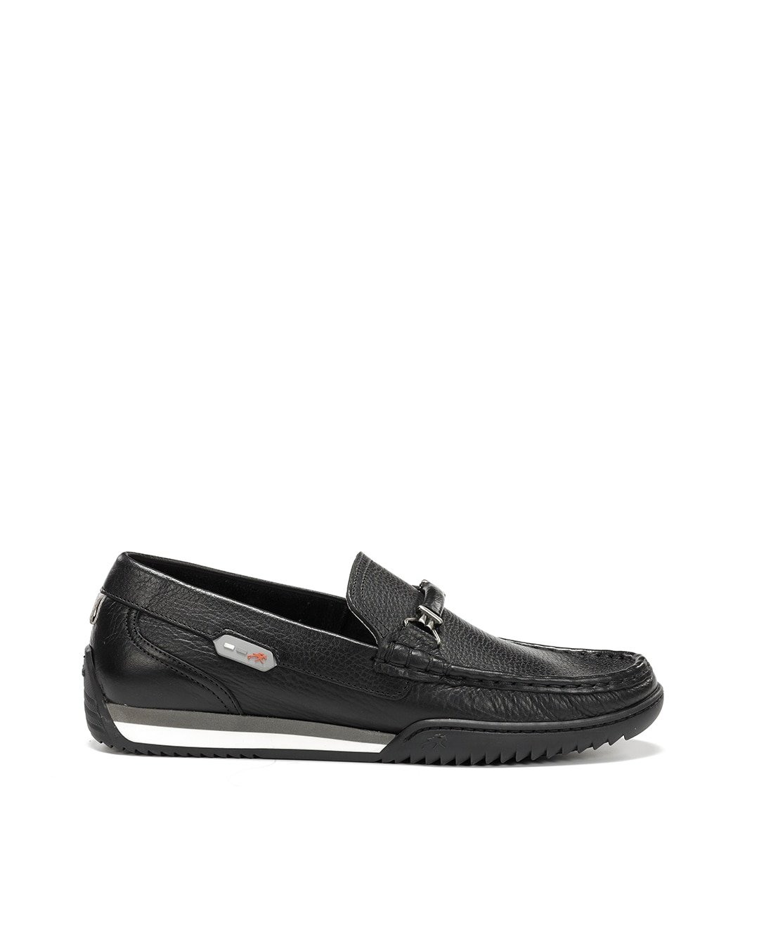Mocassins Fabricados em Pele Preto-1