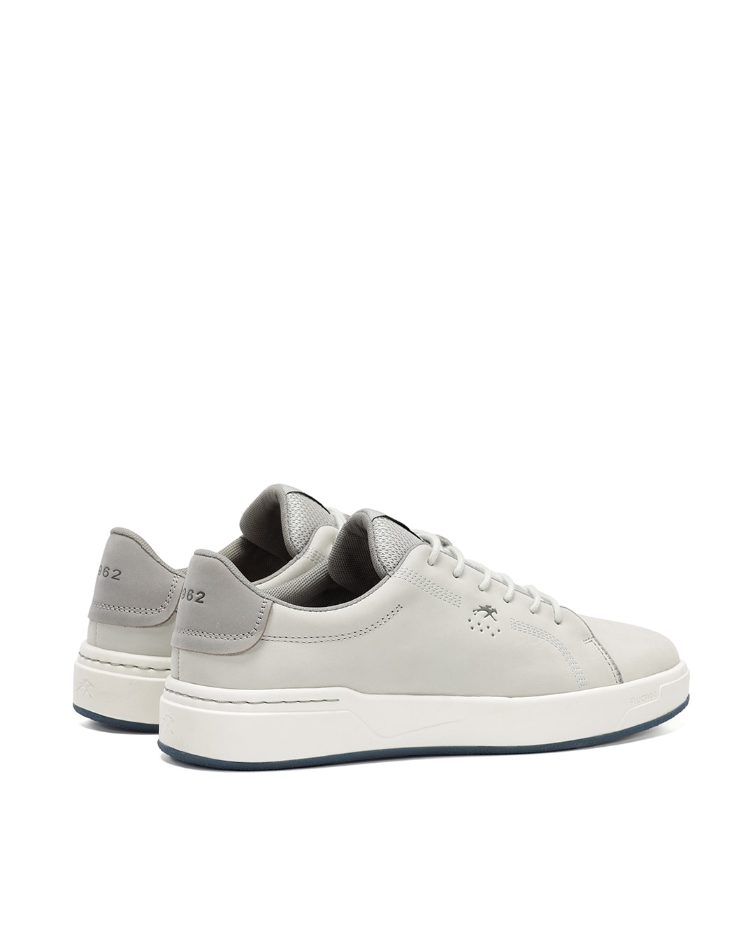 Sapatos de Cordões Fabricados em Nobuck Cinzento-3