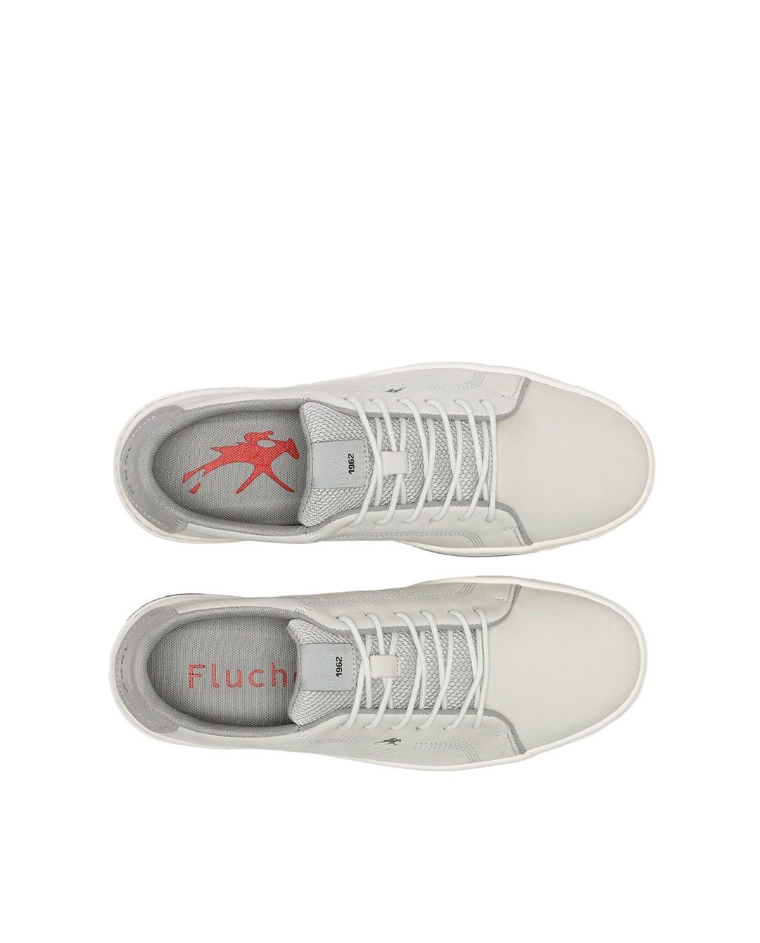 Sapatos de Cordões Fabricados em Nobuck Cinzento-5