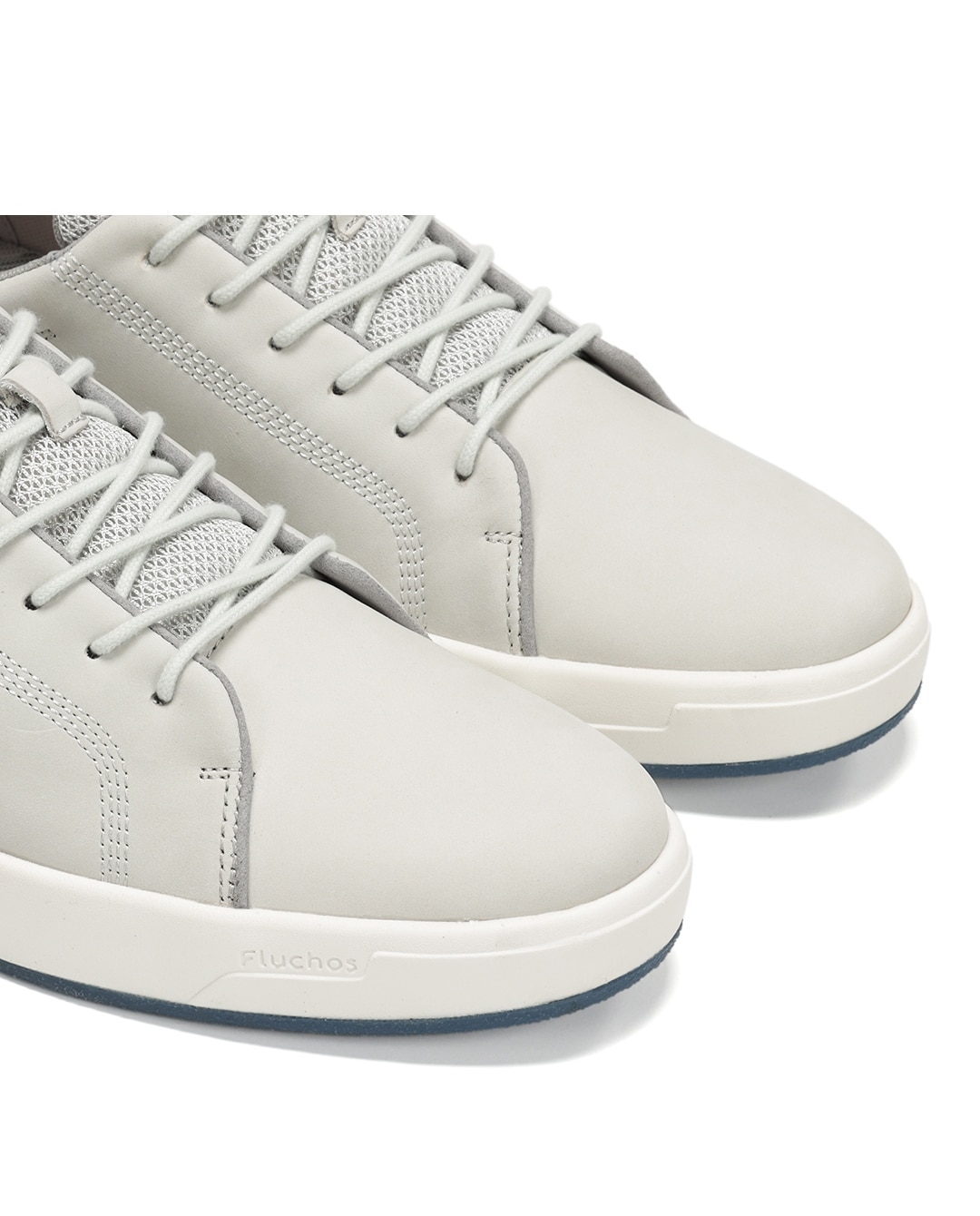 Sapatos de Cordões Fabricados em Nobuck Cinzento-6