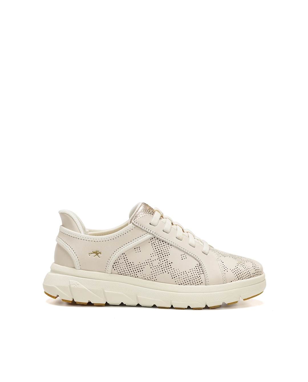 Sapatos de Cordões Fabricados em Pele Branco-1