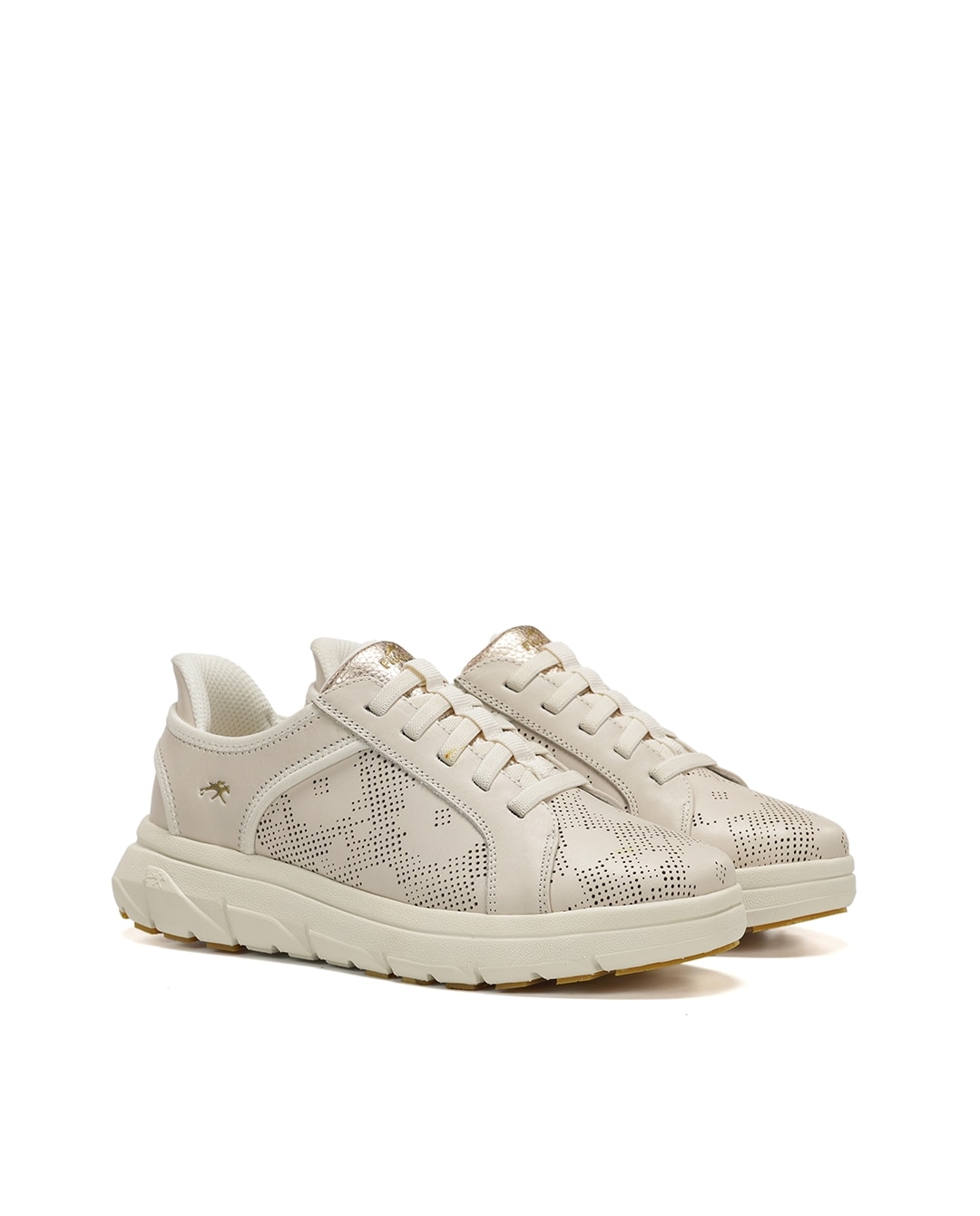 Sapatos de Cordões Fabricados em Pele Branco-2