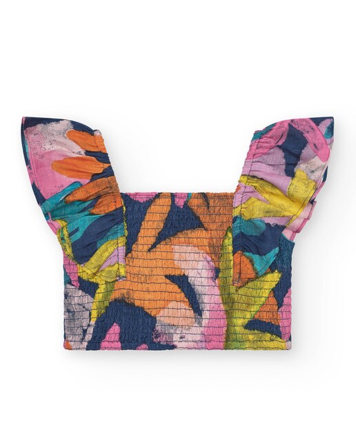 Imagem 0 de Blusa Estampada com Favo de Mel