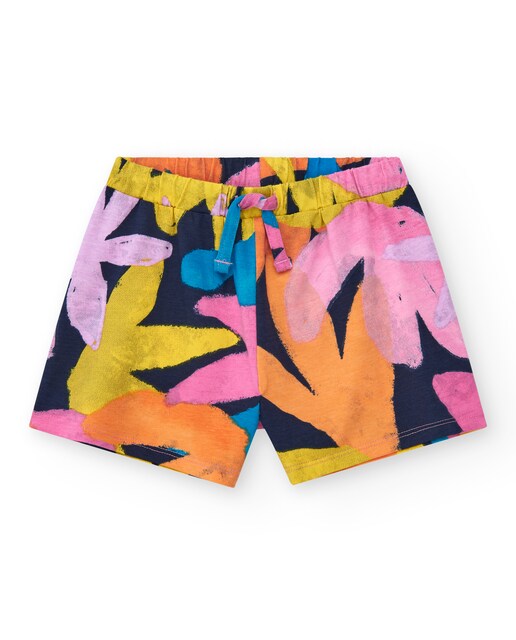 Imagem 0 de Short Infantil Estampado com Cintura Elástica e Cordão de Ajuste