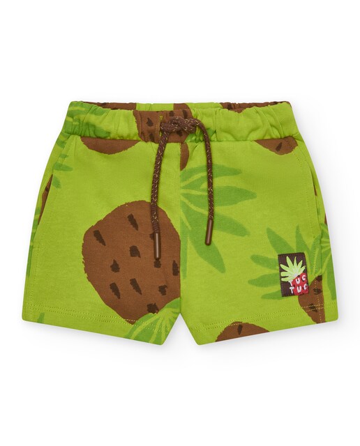 Imagem 0 de Bermudas para Bebé Estampada com Cintura Ajustável