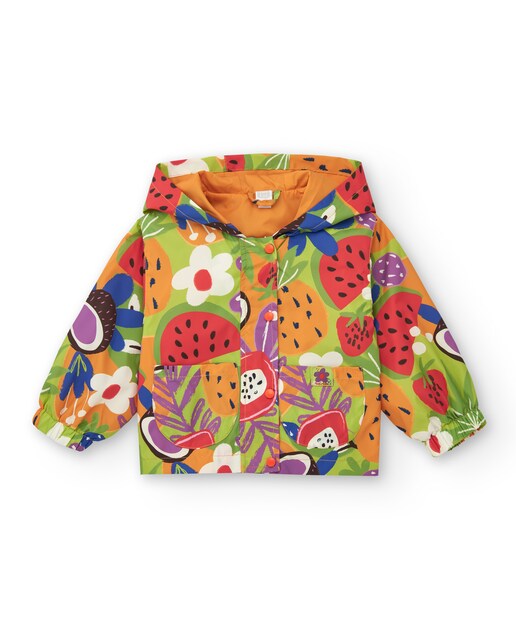 Imagem 0 de Impermeável Infantil Estampado com Capuz e Fecho Zip