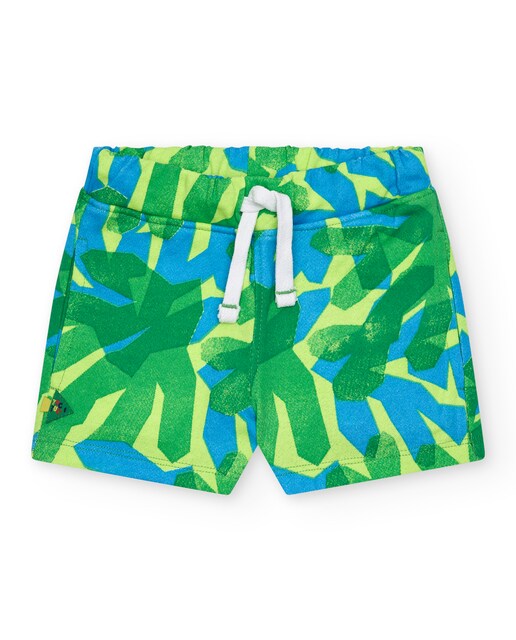 Imagem 0 de Bermudas para Bebé Estampadas com Cordão de Ajuste