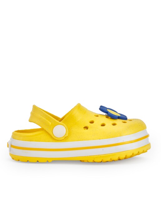 Imagem 0 de Socas em Amarelo com Flor Decorativa