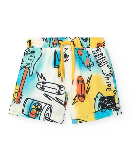 Imagem 0 de Calções de Banho Estampados para Bebé com Cordão de Ajuste