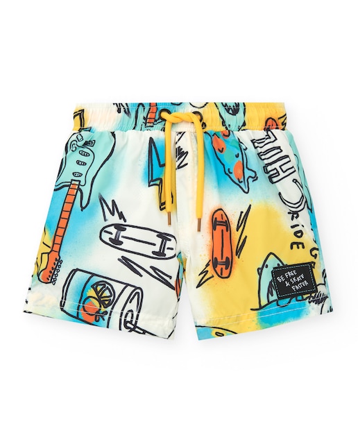 Imagem 0 de Calções de Banho Estampados para Bebé com Cordão de Ajuste