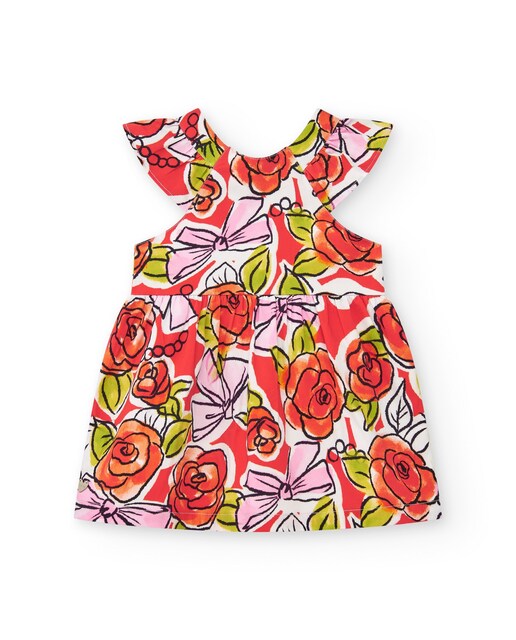 Imagem 0 de Vestido para Bebé com Folhos e Estampado Floral