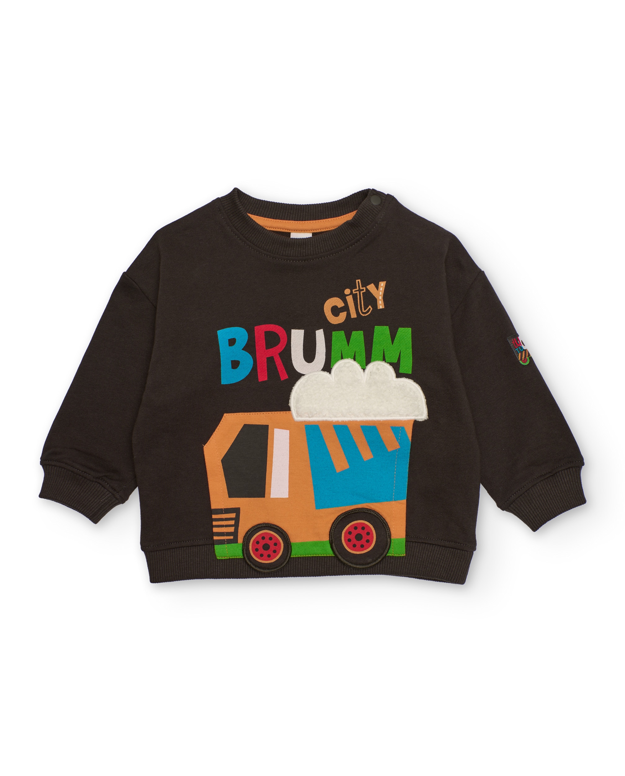 Imagem 0 de Sweatshirt para Bebé em Castanho com Camion e Texto Multicolor