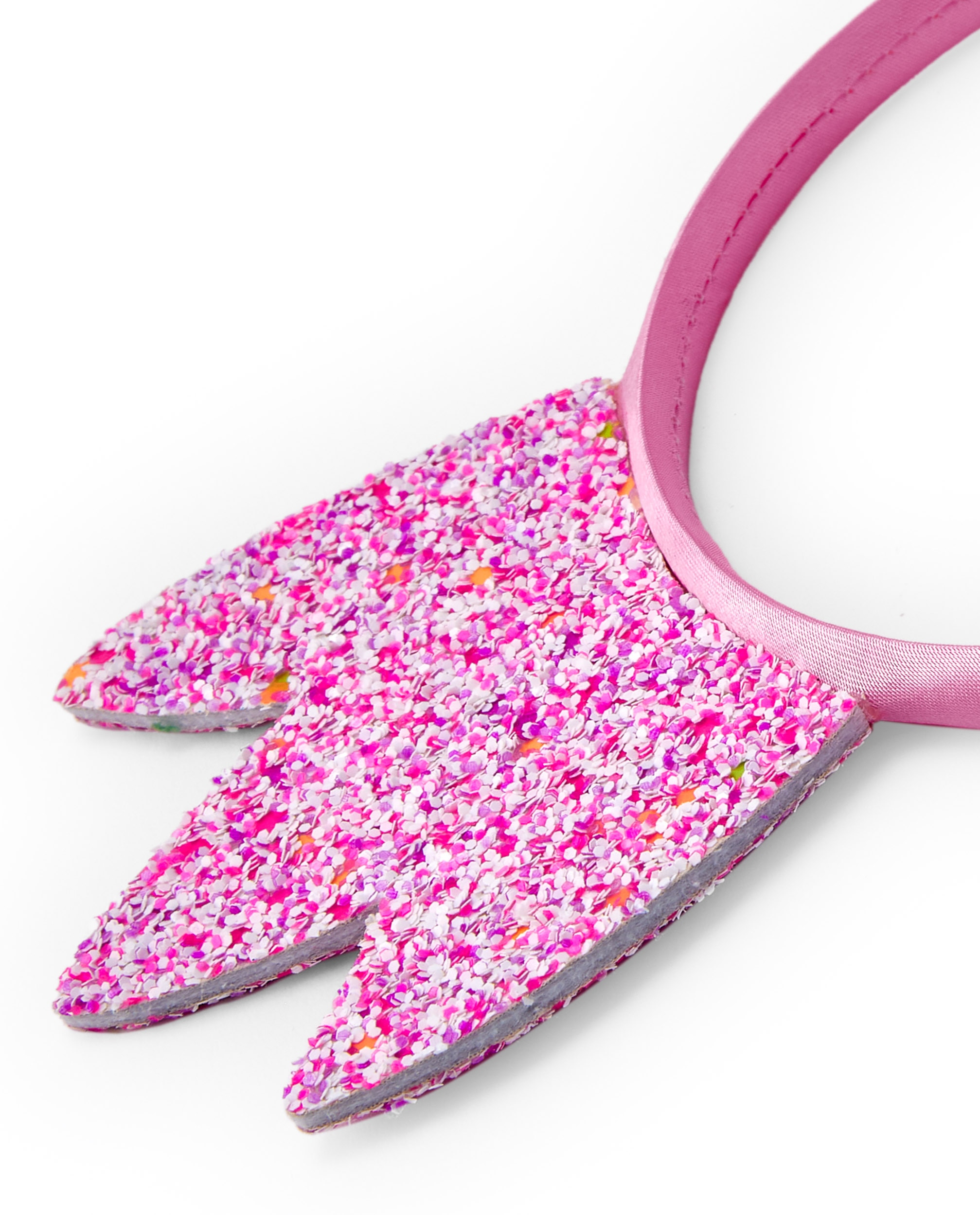 Bandolete em Rosa com Coroa em Glitter Multicolor Rosa-2