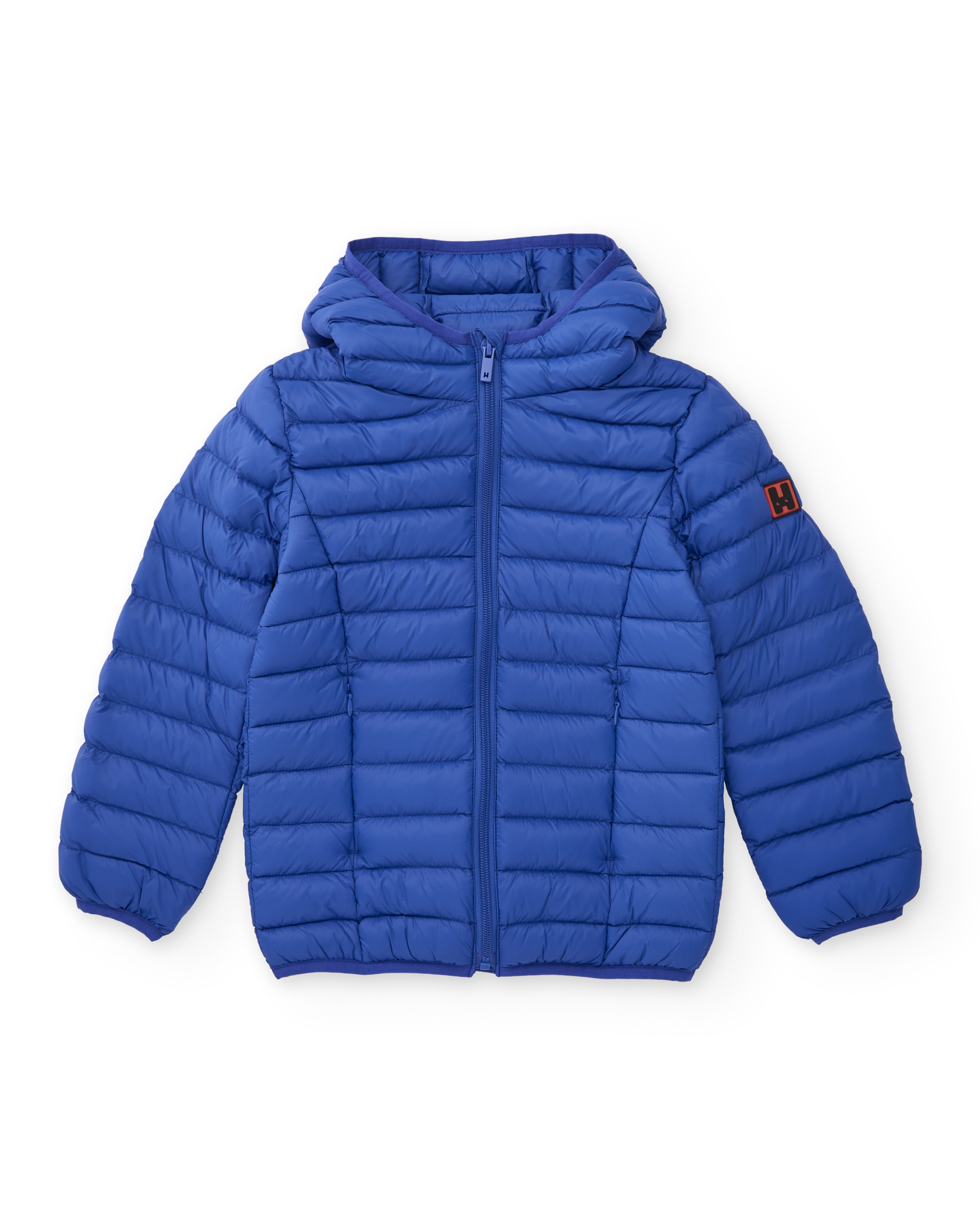 Imagem 0 de Casaco Acolchoado em Azul com Capuz