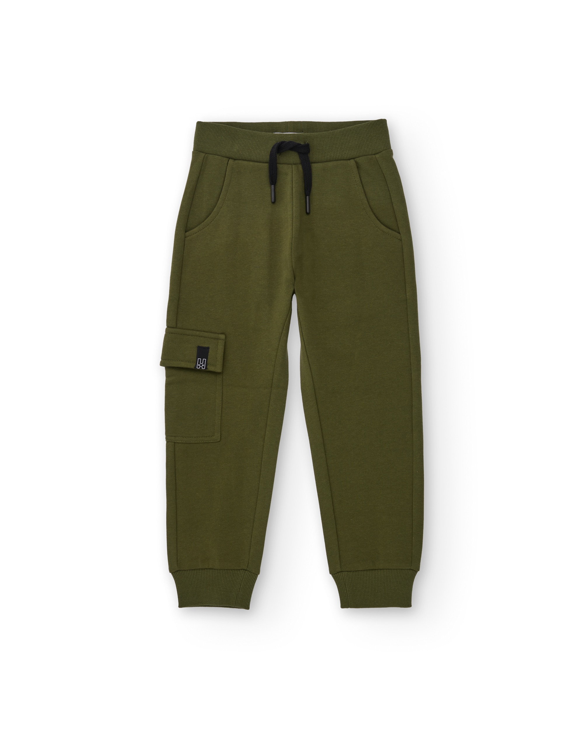 Imagem 0 de Calças Jogger Infantil em Verde Militar com Bolso Cargo