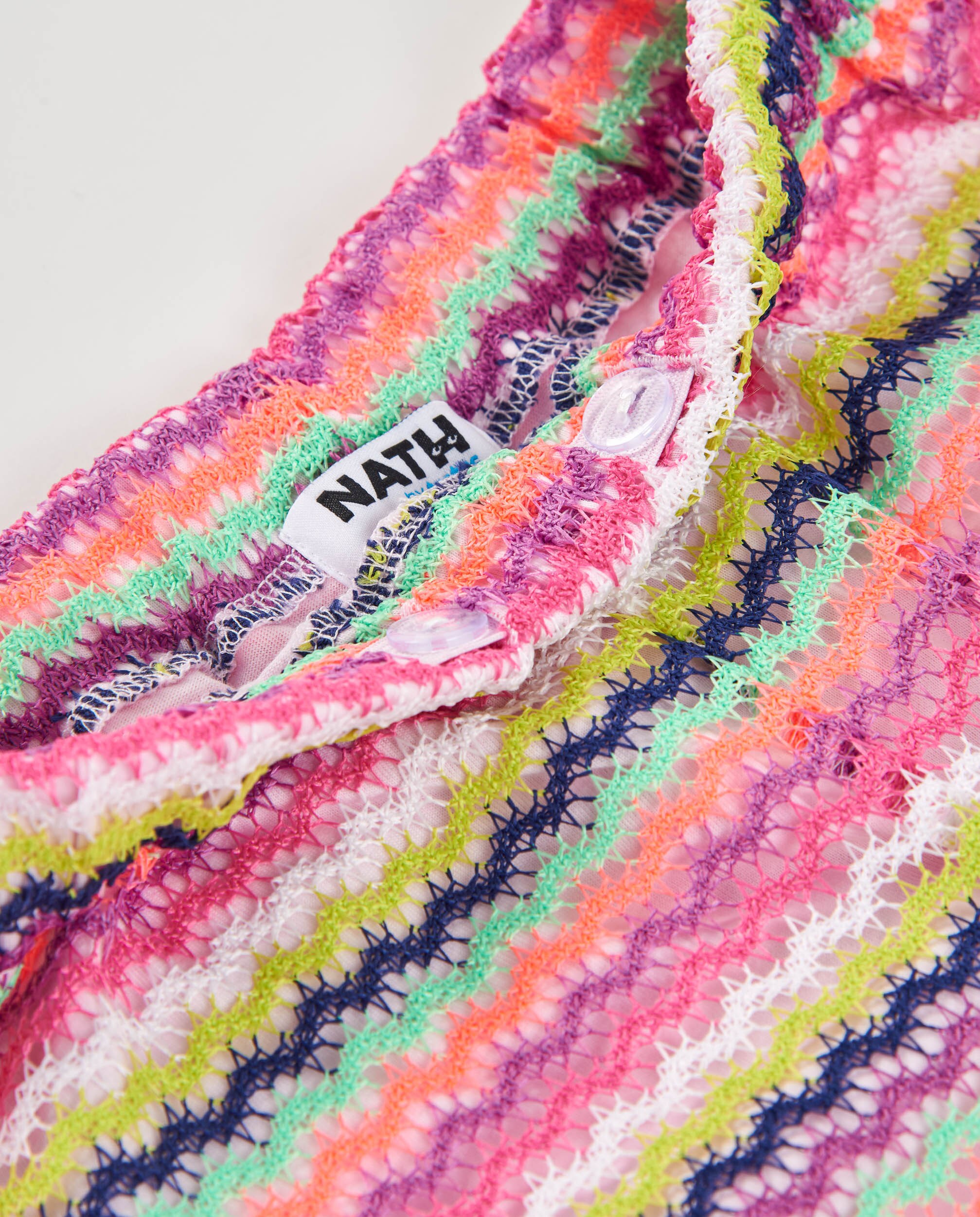 Calças de Malha e Estampado em Zig Zag Tuc tuc Rosa-4