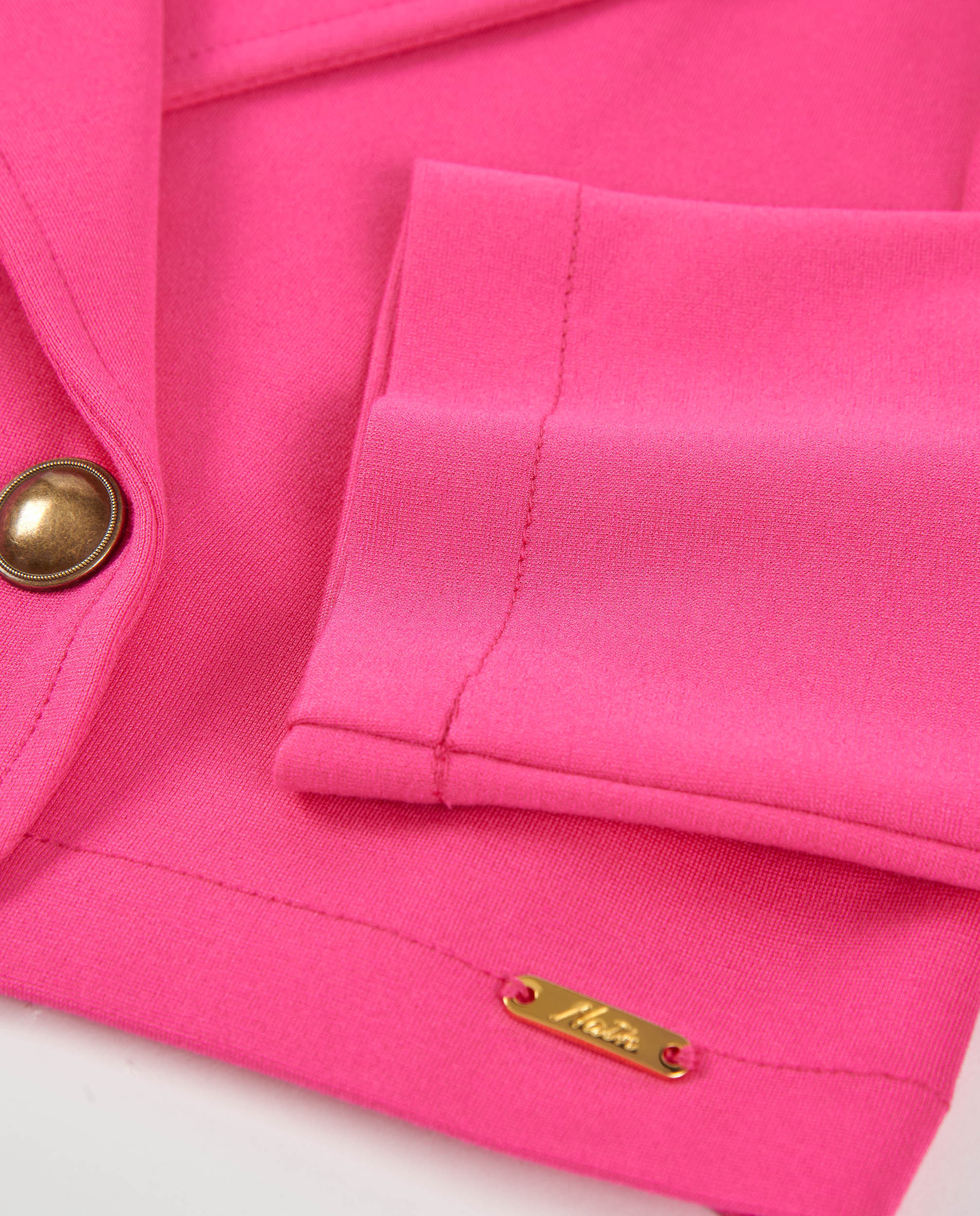 Blazer Infantil de Malha com Design Cruzado Tuc tuc Fúcsia-5