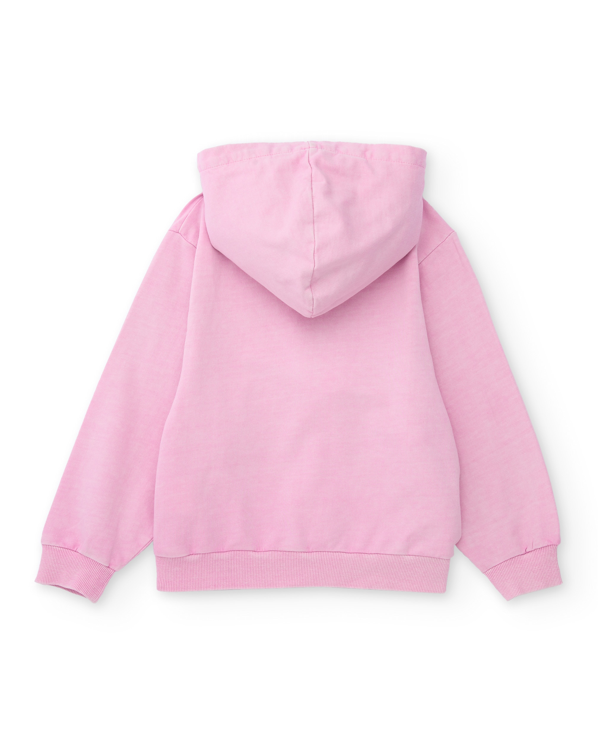 Sweat Infantil de Malha com Bolso Canguru Rosa-claro-2