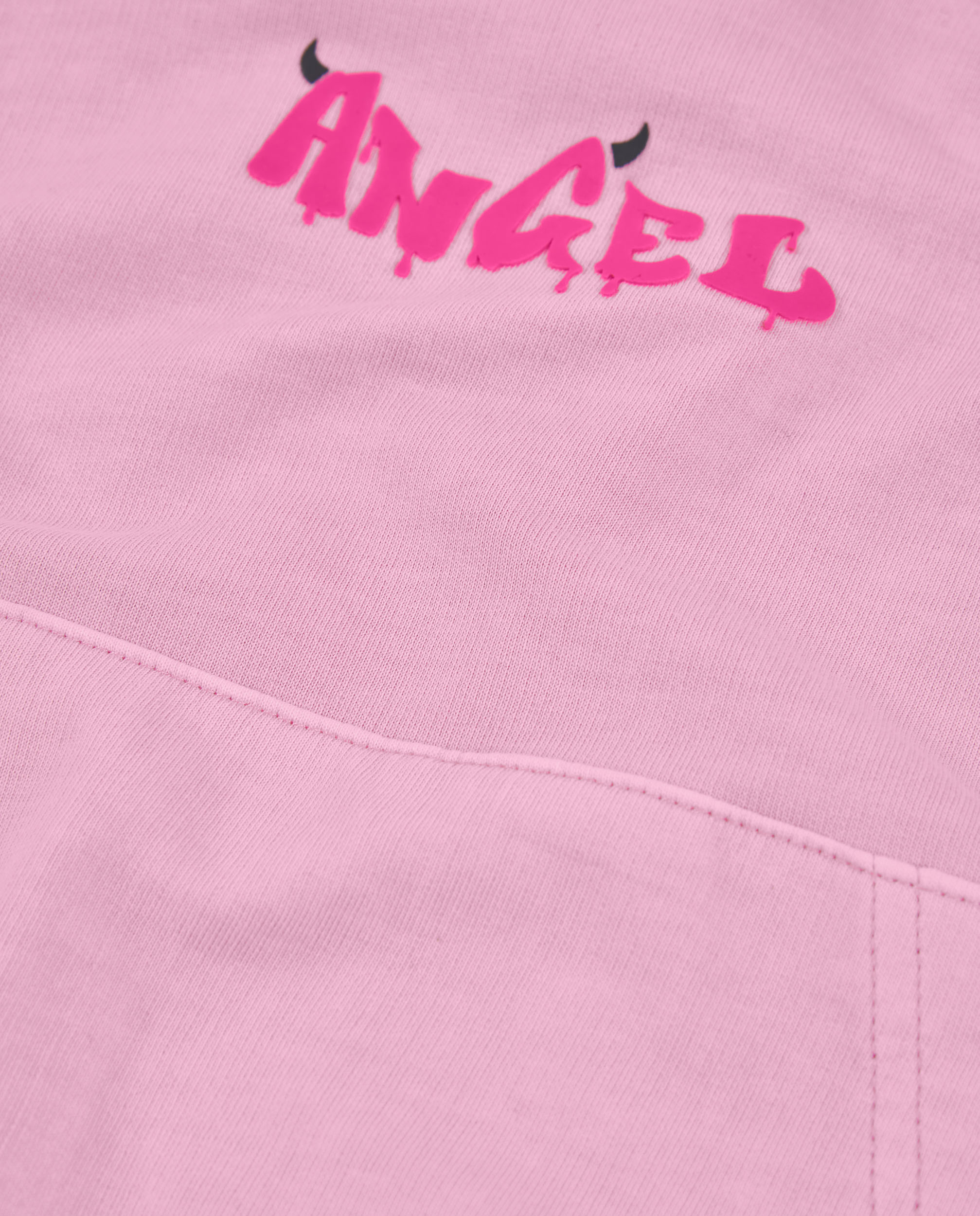 Sweat Infantil de Malha com Bolso Canguru Rosa-claro-3