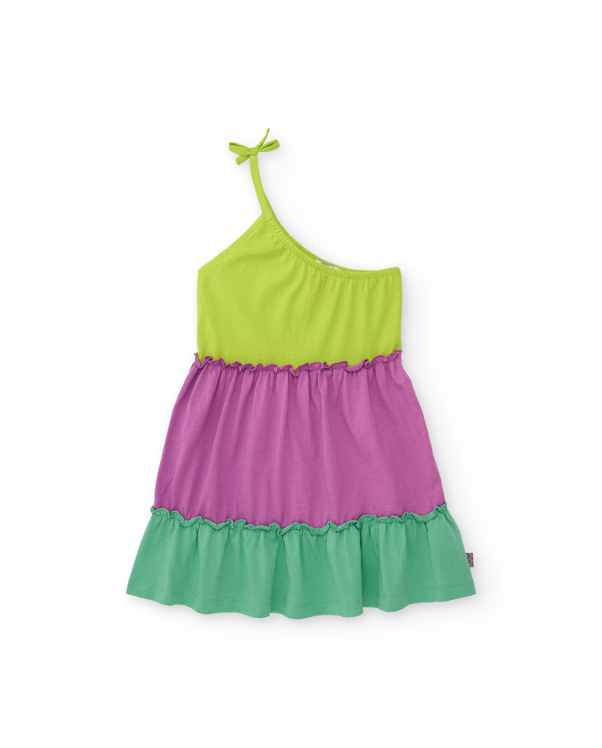 Imagem 0 de Vestido Infantil de Malha com Design Assimétrico