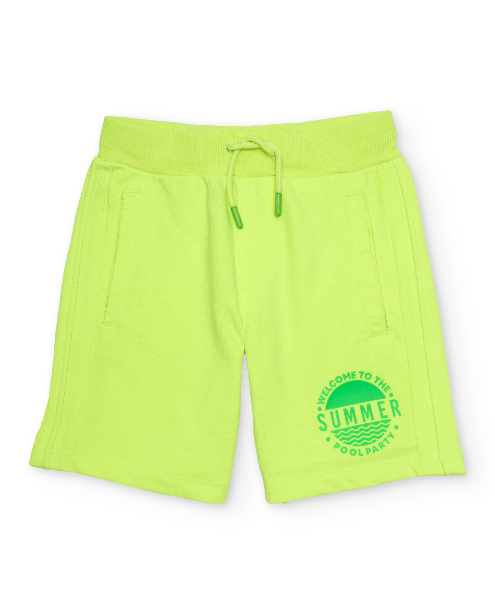 Bermudas Infantil de Malha com Cordão Ajustável Tuc tuc Lima-2