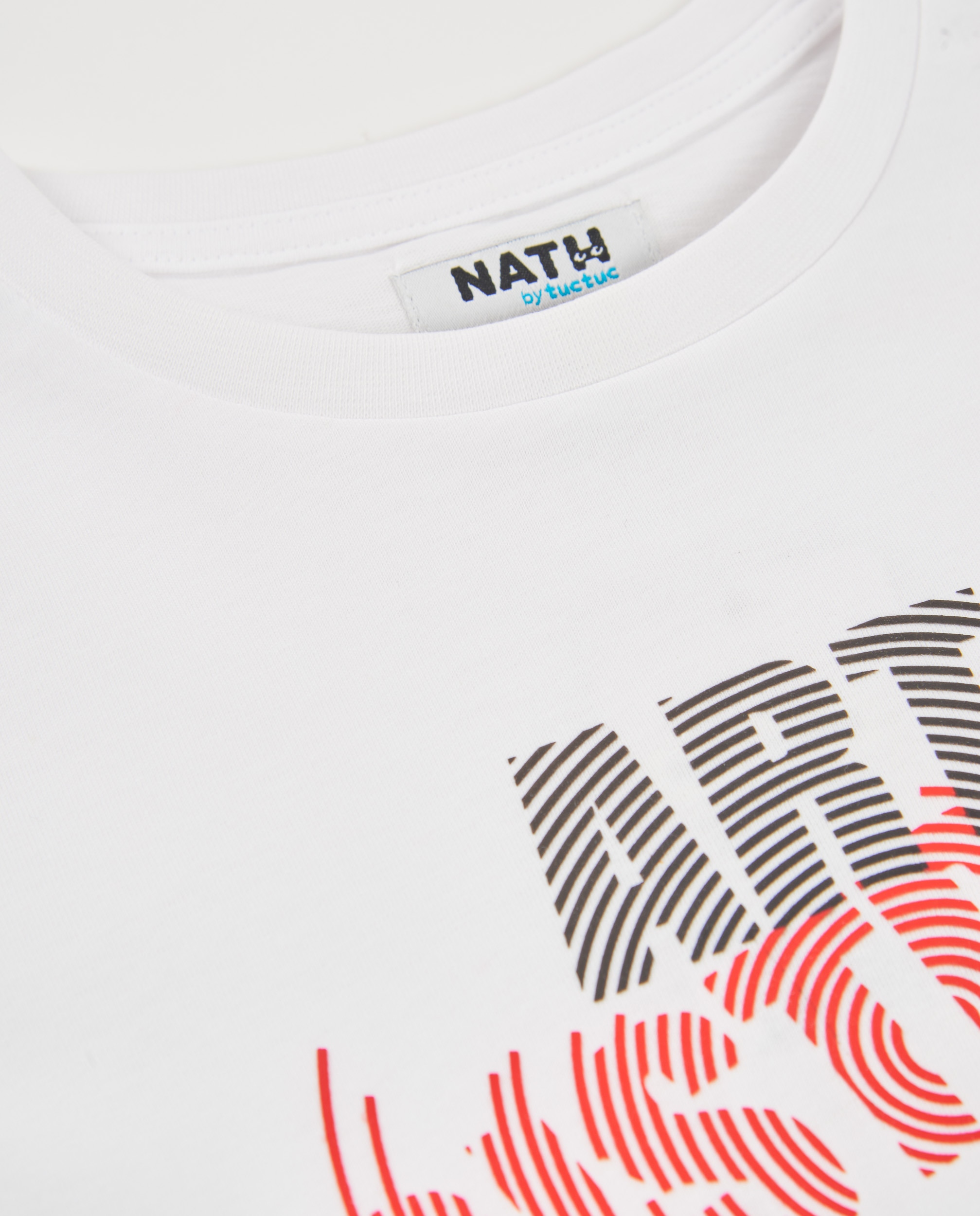 T-shirt Infantil de Malha com Estampado Frontal Tuc tuc Branco-4