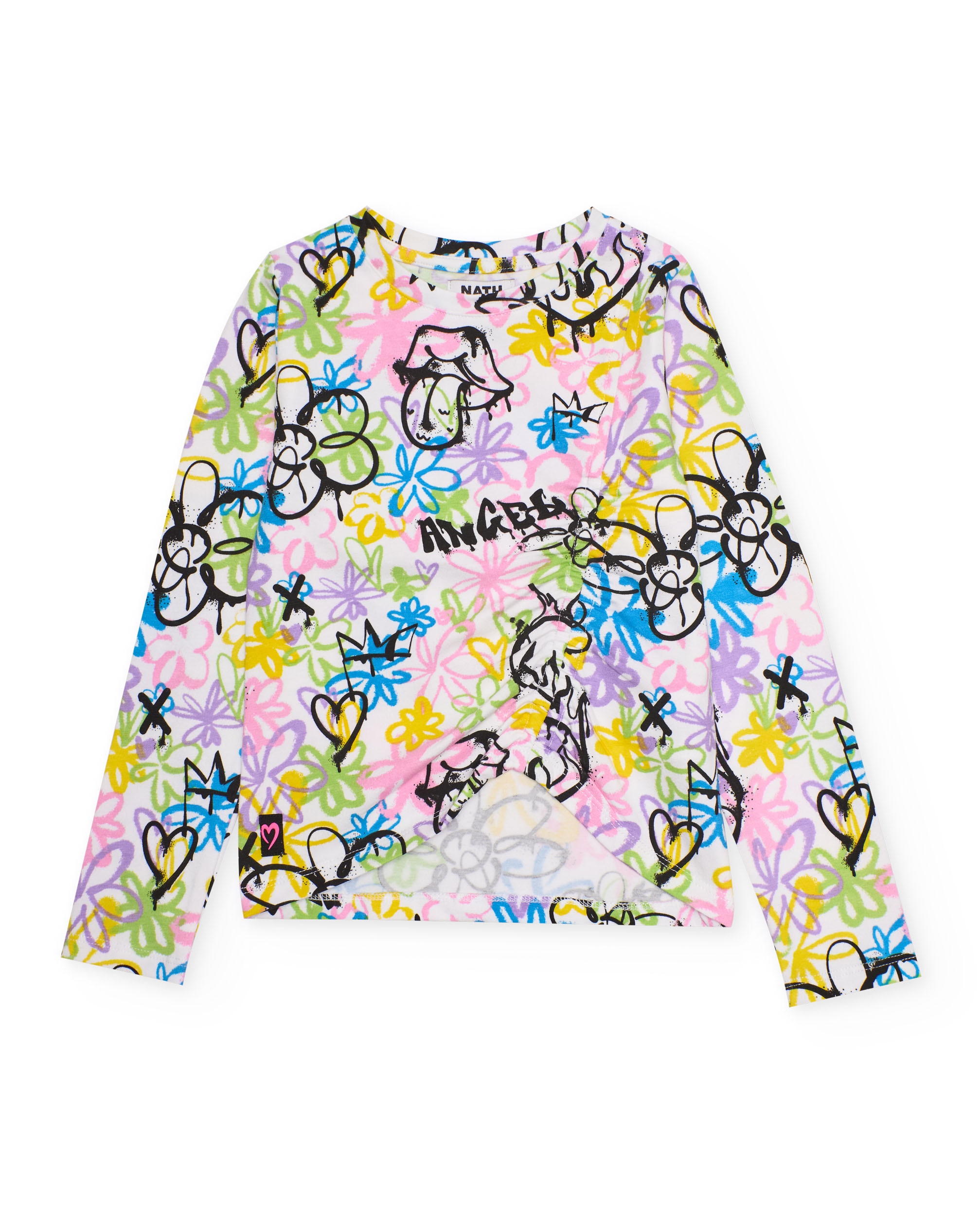 Imagem 0 de T-shirt Infantil de Malha com Estilo Graffiti